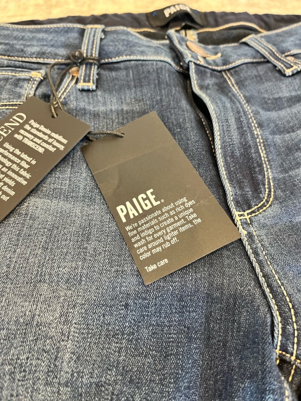 PAIGE Skyline Skinny Jeans Size 30 NWT Mid-Rise Stretch Denim - Picture 2 of 10